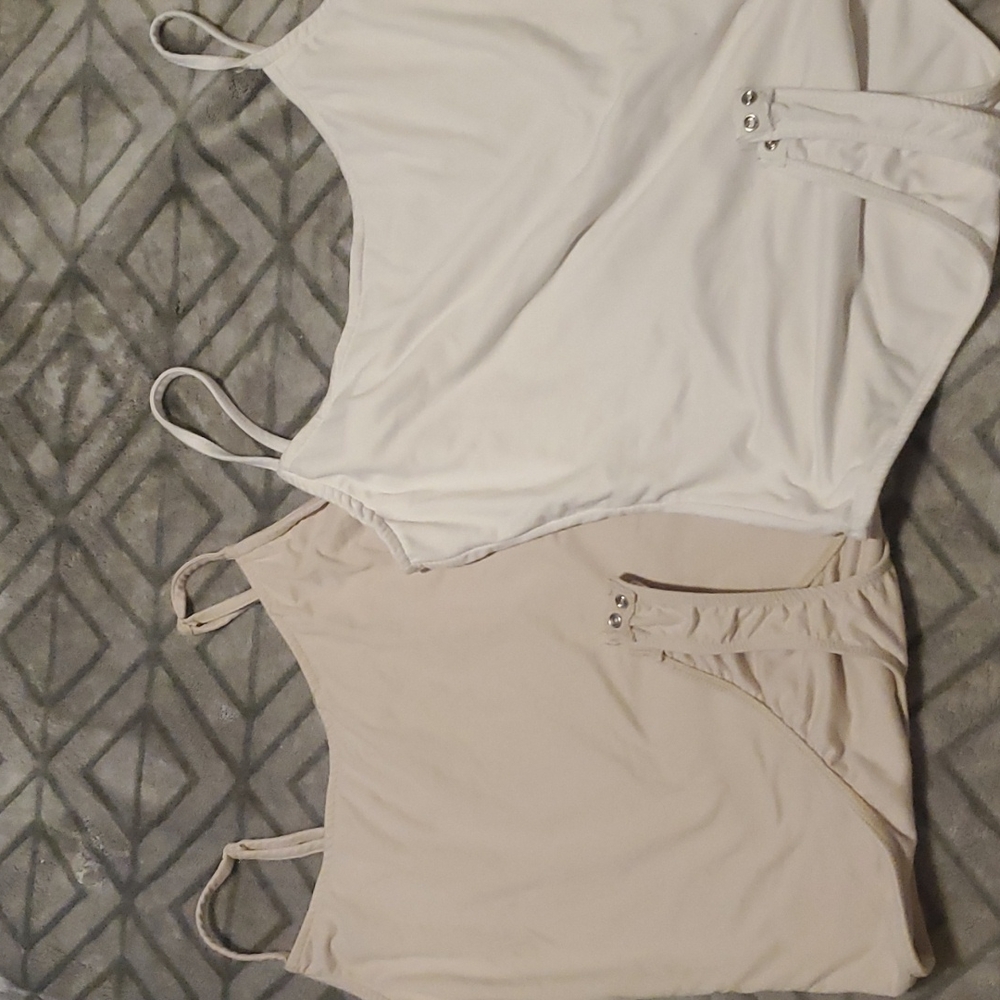 Tanks with button up crotch NEW NEVER WORN